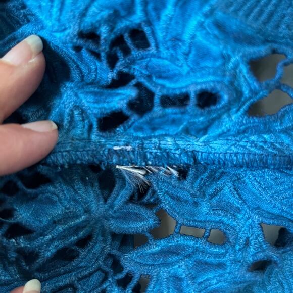 Soft Surroundings Esme Embroidered 2 Pc Womens Top Sz M Lace Granny Boho Lagom - Picture 15 of 16